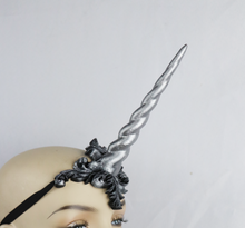 Load image into Gallery viewer, Silver Unicorn Horn - In stock