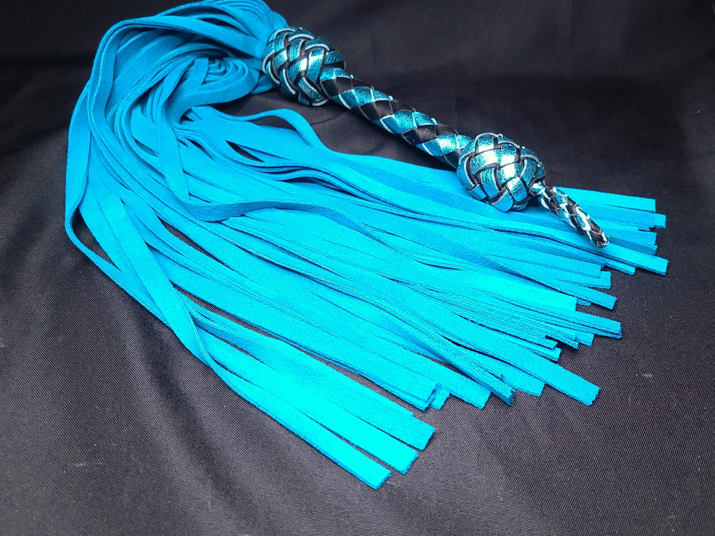 Teal Suede Flogger- In Stock