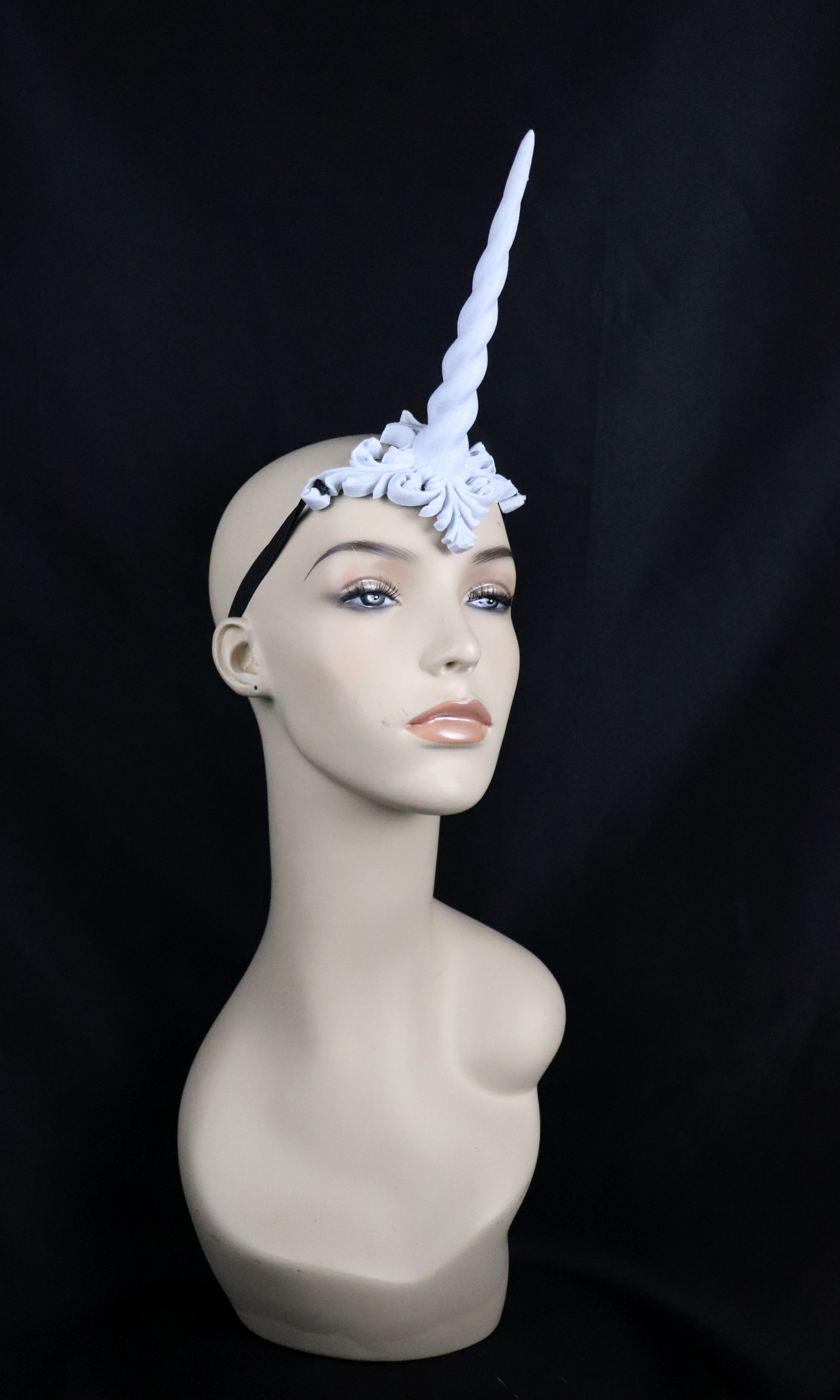 White Unicorn Horn- Made to Order – Firebird Leather